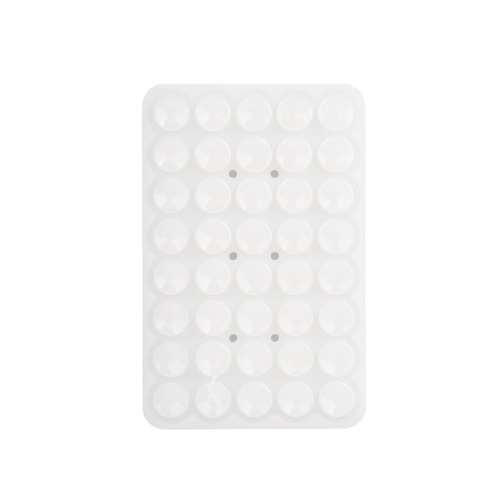 Kare Öpücüklü 02 Fosforlu Silikon Telefon Tutucu Mavi