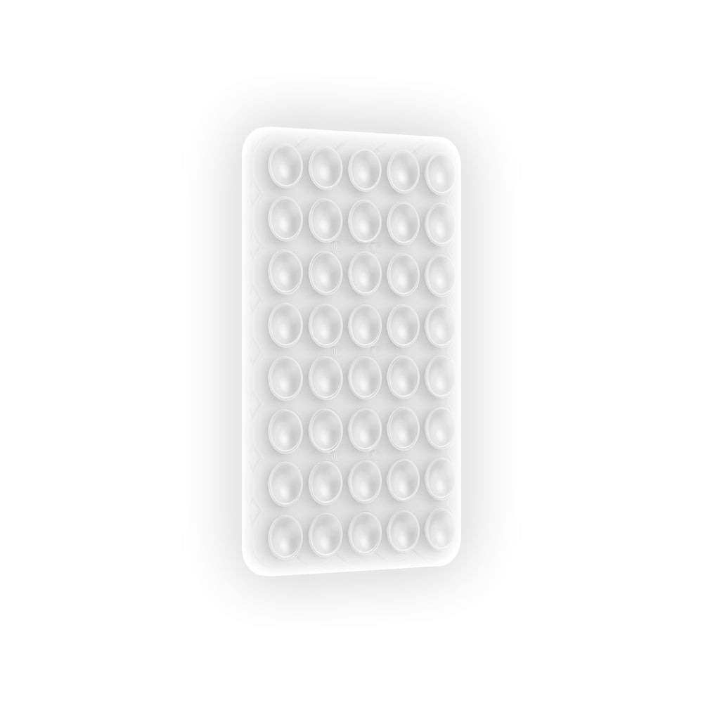 Kare Öpücüklü 02 Fosforlu Silikon Telefon Tutucu Şeffaf