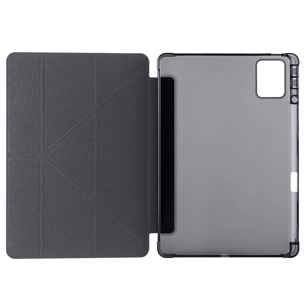 Lenovo M11 TB-330FU Kılıf Zore Tri Folding Kalem Bölmeli Standlı Kılıf Kırmızı