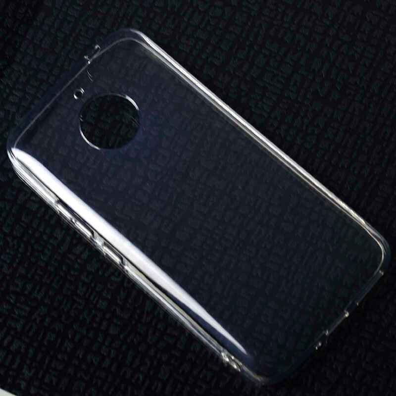 Lenovo Moto E4 Plus Kılıf Zore Süper Silikon Kapak Renksiz