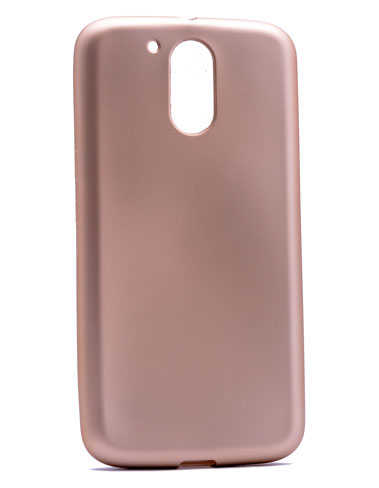 Lenovo Moto G4 Kılıf Zore Premier Silikon Kapak Gold
