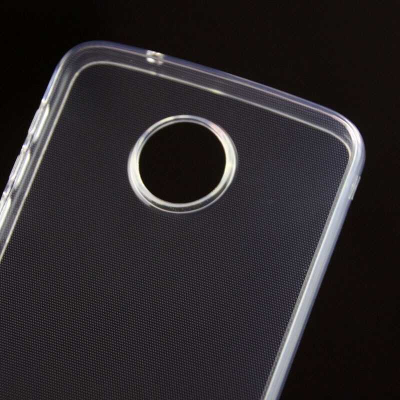 Lenovo Moto Z Play Kılıf Zore Süper Silikon Kapak Renksiz