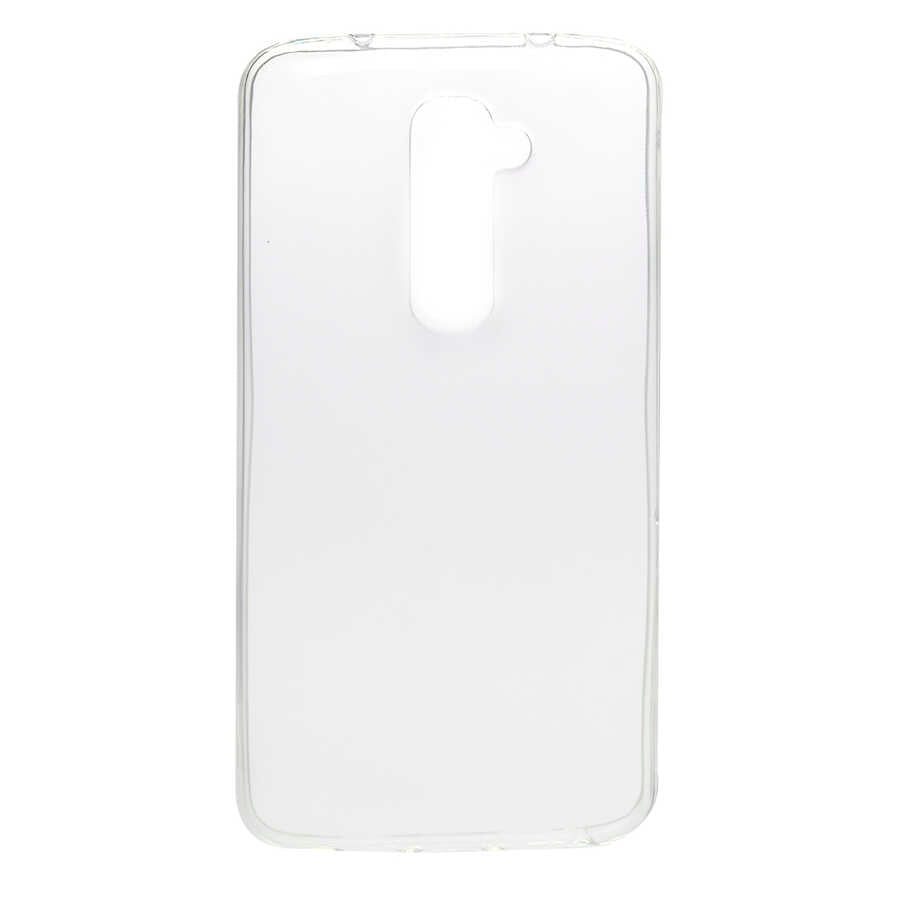 LG G2 Kılıf Zore Süper Silikon Kapak Renksiz