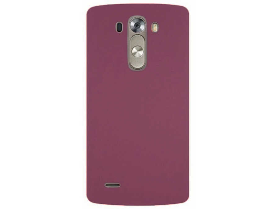 LG G3 Kılıf Zore Premier Silikon Kapak Mürdüm