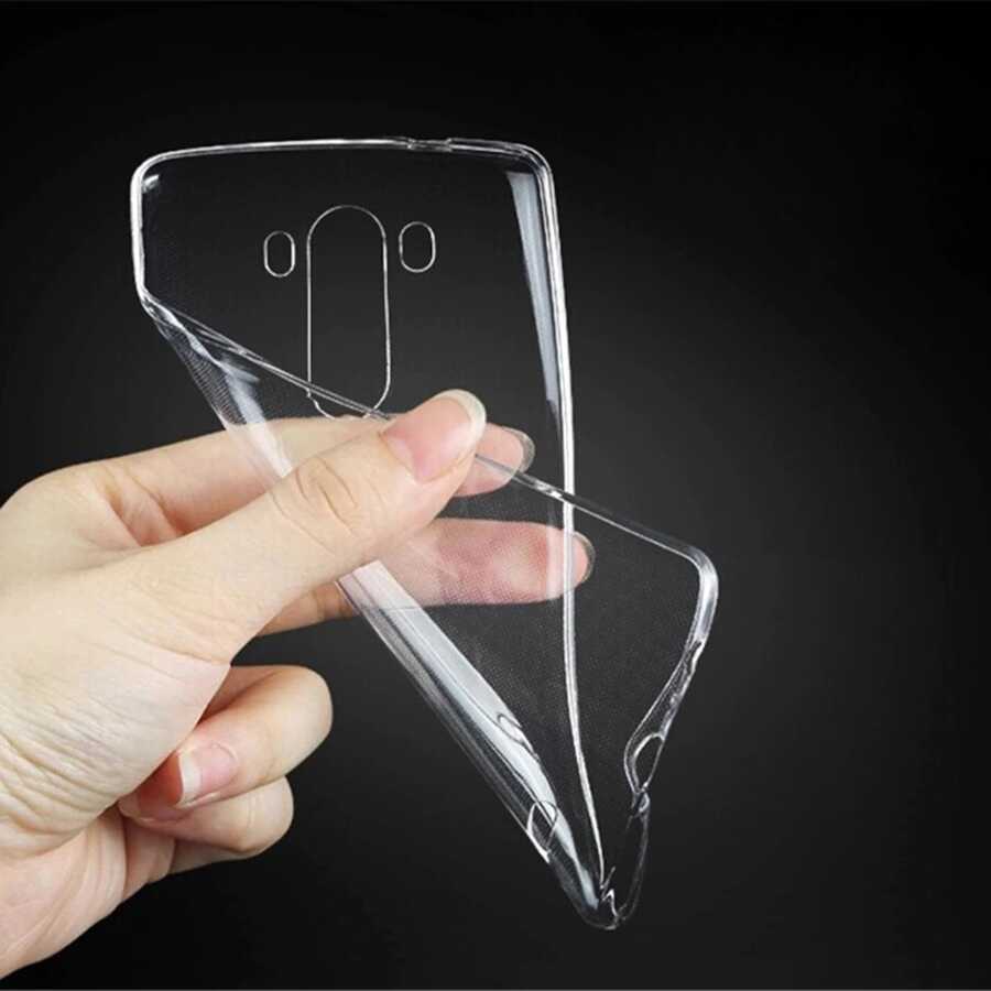LG G4 Kılıf Zore Süper Silikon Kapak Renksiz