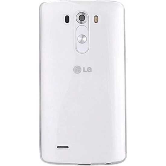 LG G4 Kılıf Zore Süper Silikon Kapak Renksiz