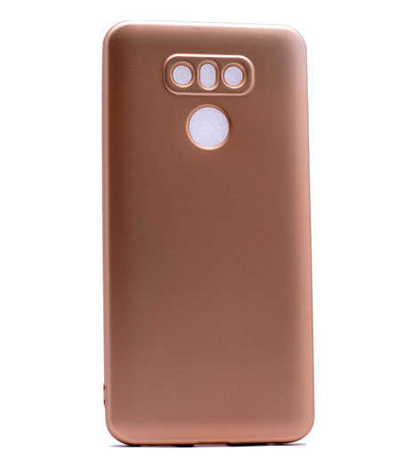 LG G6 Kılıf Zore Premier Silikon Kapak Gold