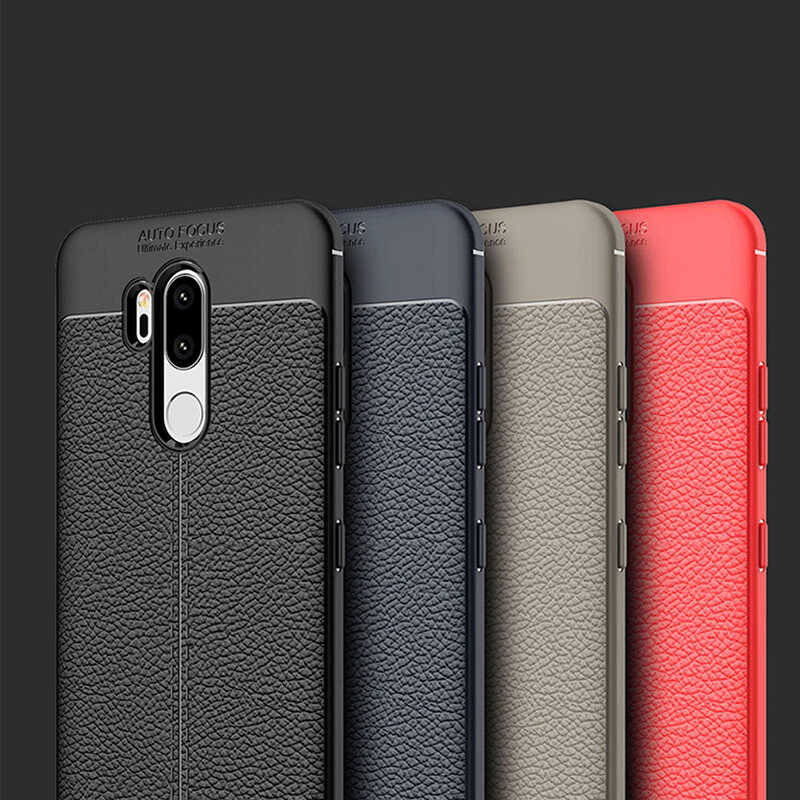 LG G7 Kılıf Zore Niss Silikon Kapak Gri
