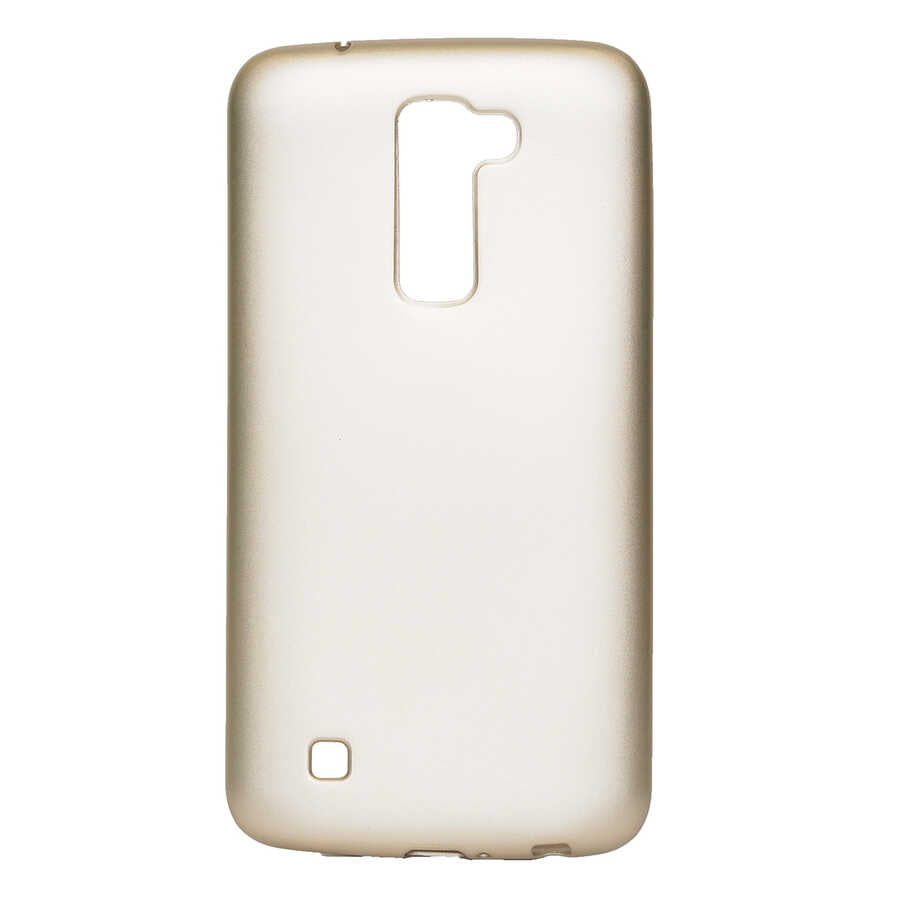 LG K10 Kılıf Zore Premier Silikon Kapak Gold