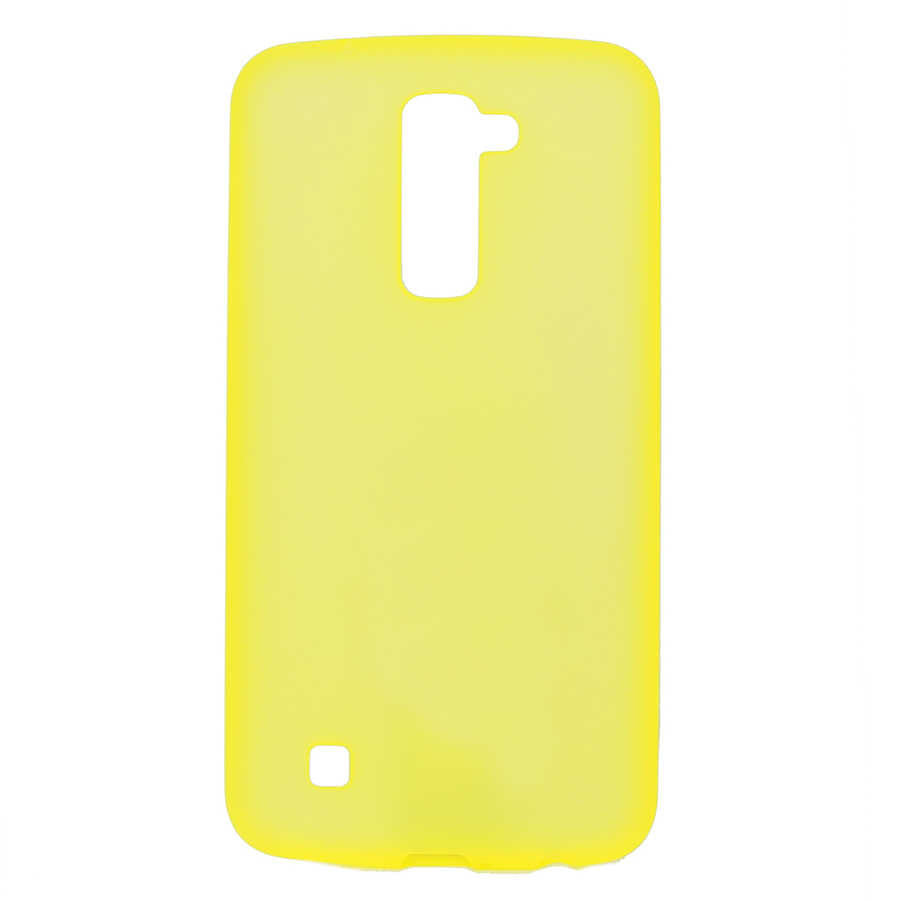 LG K10 Kılıf Zore Premier Silikon Kapak Sarı