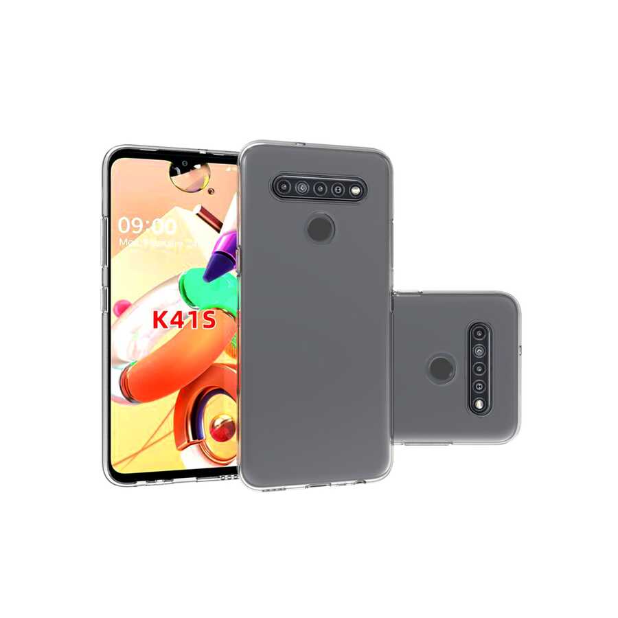 LG K41S Kılıf Zore Süper Silikon Kapak Renksiz