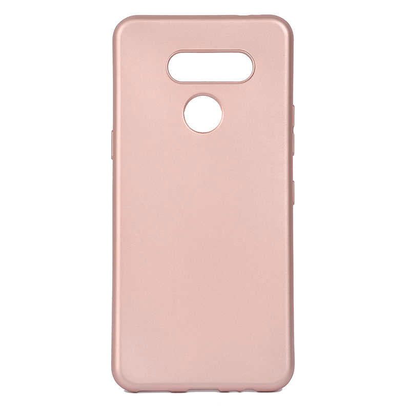 LG K50S Kılıf Zore Premier Silikon Kapak Rose Gold