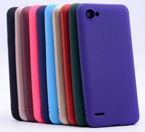 LG Q6 Kılıf Zore Premier Silikon Kapak Mor