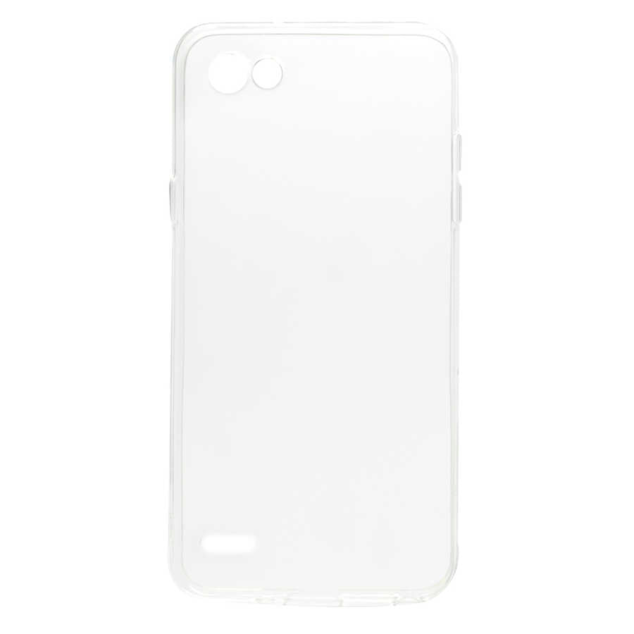 LG Q6 Kılıf Zore Süper Silikon Kapak Renksiz