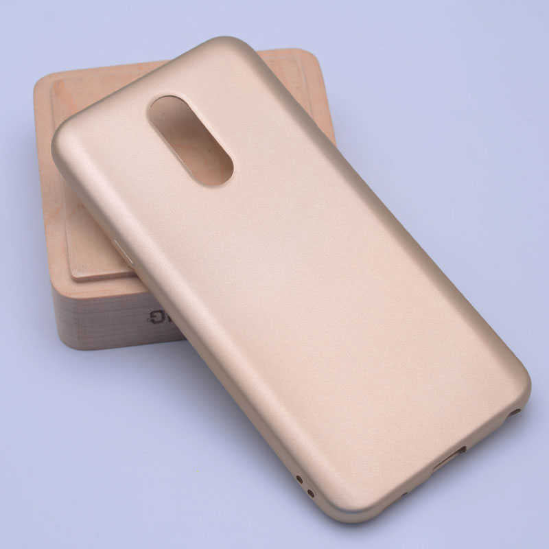 LG Q7 Kılıf Zore Premier Silikon Kapak Gold