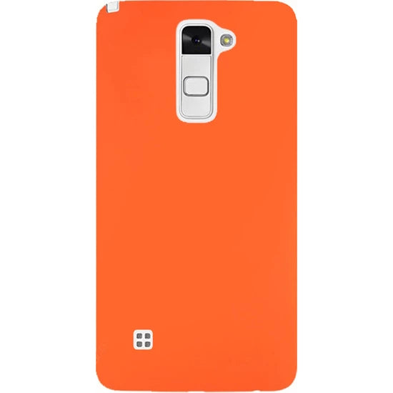 LG Stylus 2 Kılıf Zore Premier Silikon Kapak Turuncu