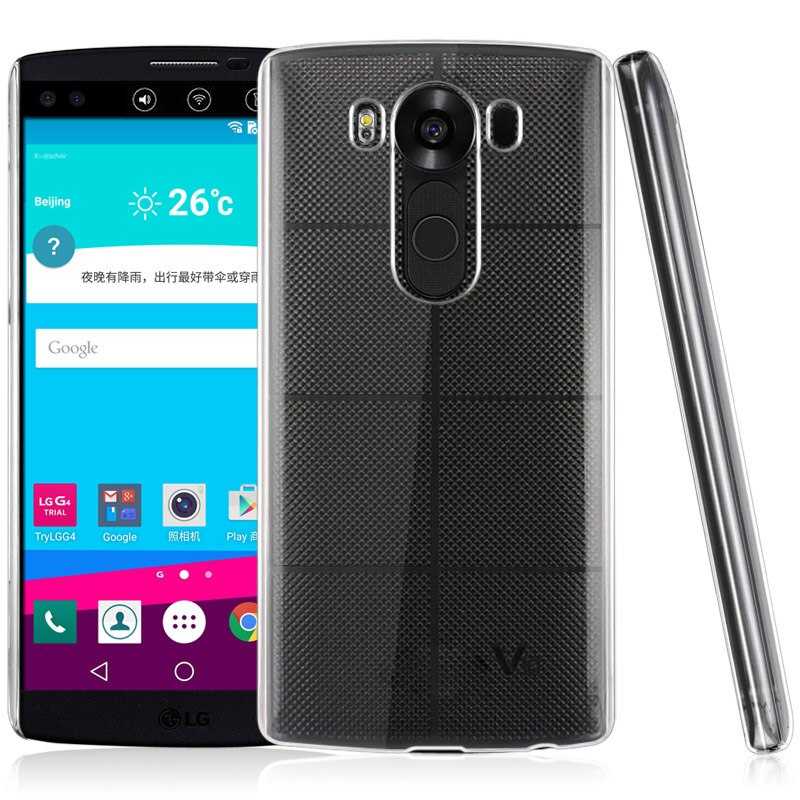 LG V10 Kılıf Zore Süper Silikon Kapak Renksiz