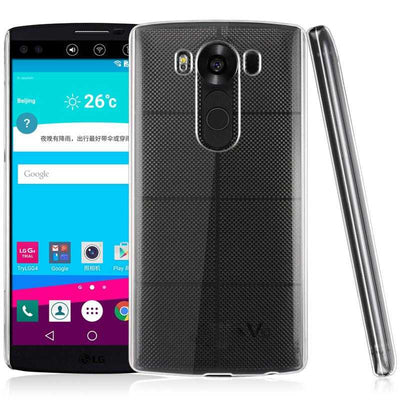 LG V10 Kılıf Zore Süper Silikon Kapak Renksiz