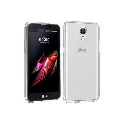 LG X Screen Kılıf Zore Süper Silikon Kapak Renksiz