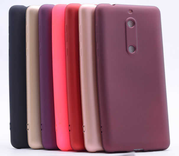 Nokia 5 Kılıf Zore Premier Silikon Kapak Kırmızı