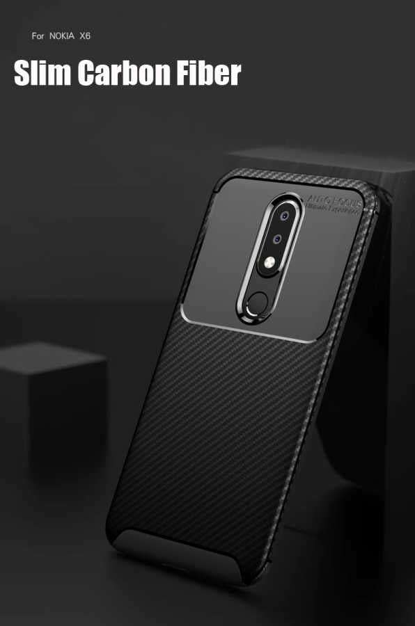 Nokia 5.1 Plus Kılıf Zore Negro Silikon Kapak Siyah