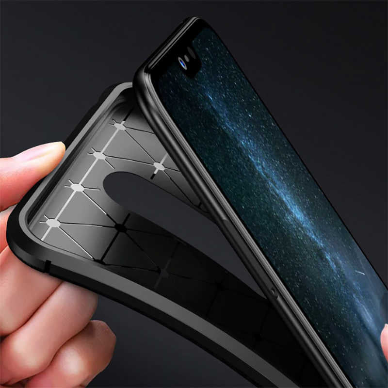 Nokia 5.1 Plus Kılıf Zore Negro Silikon Kapak Kahverengi