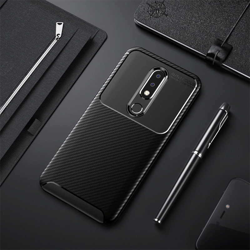 Nokia 5.1 Plus Kılıf Zore Negro Silikon Kapak Siyah