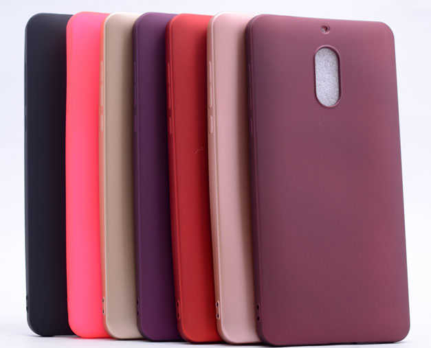 Nokia 6 Kılıf Zore Premier Silikon Kapak Mürdüm