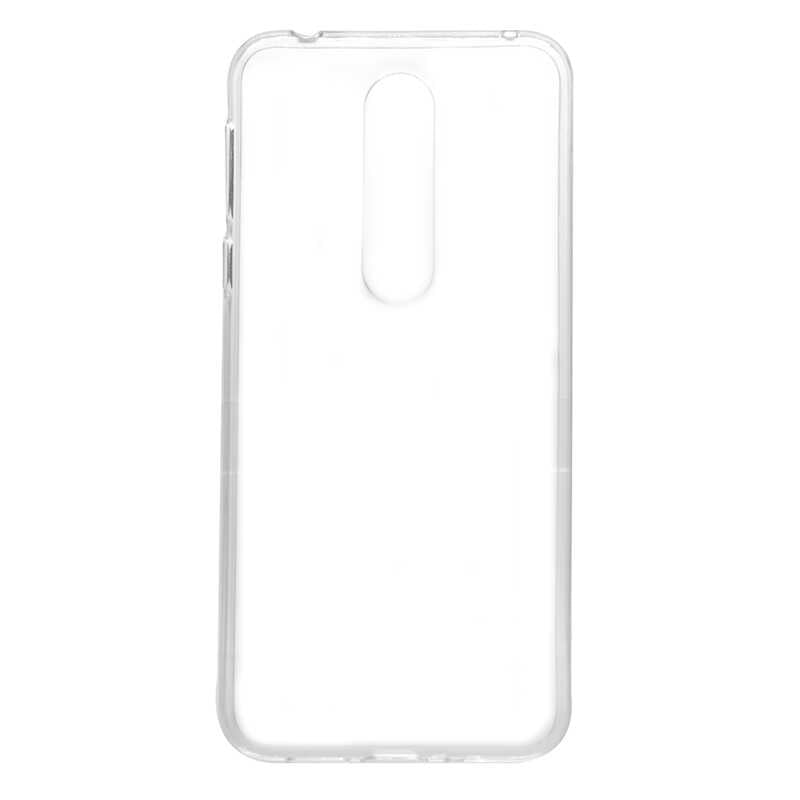 Nokia 7.1 Kılıf Zore Süper Silikon Kapak Renksiz