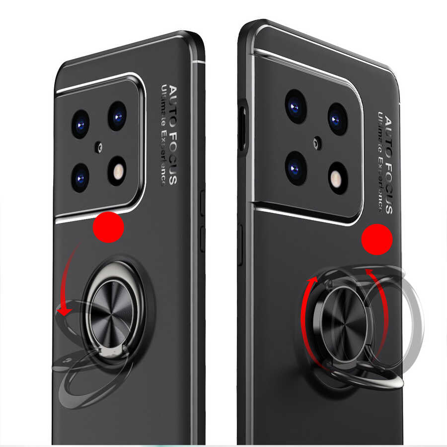 One Plus 10 Pro Kılıf Zore Ravel Silikon Kapak Kırmızı