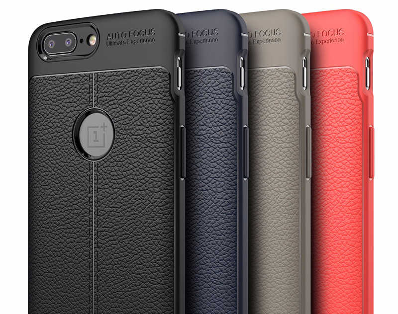 One Plus 5 Kılıf Zore Niss Silikon Kapak Gri