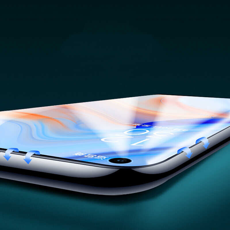 One Plus 8 Pro Zore Süper Pet Ekran Koruyucu Jelatin Siyah