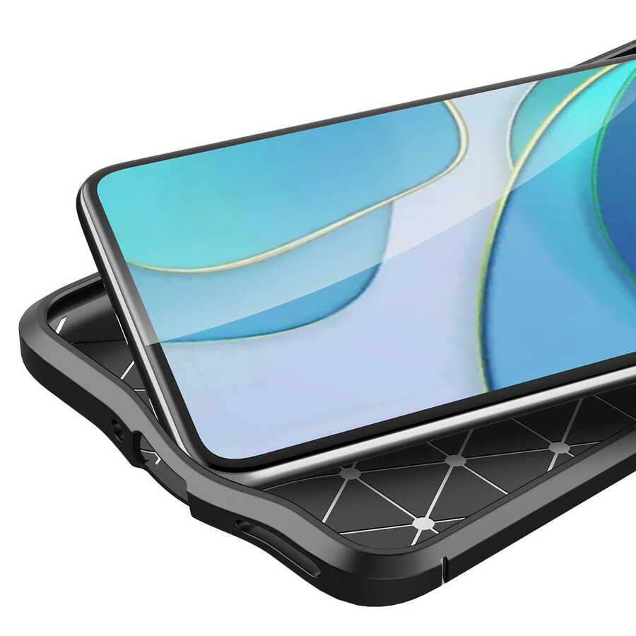 One Plus 9 Kılıf Zore Niss Silikon Kapak Lacivert