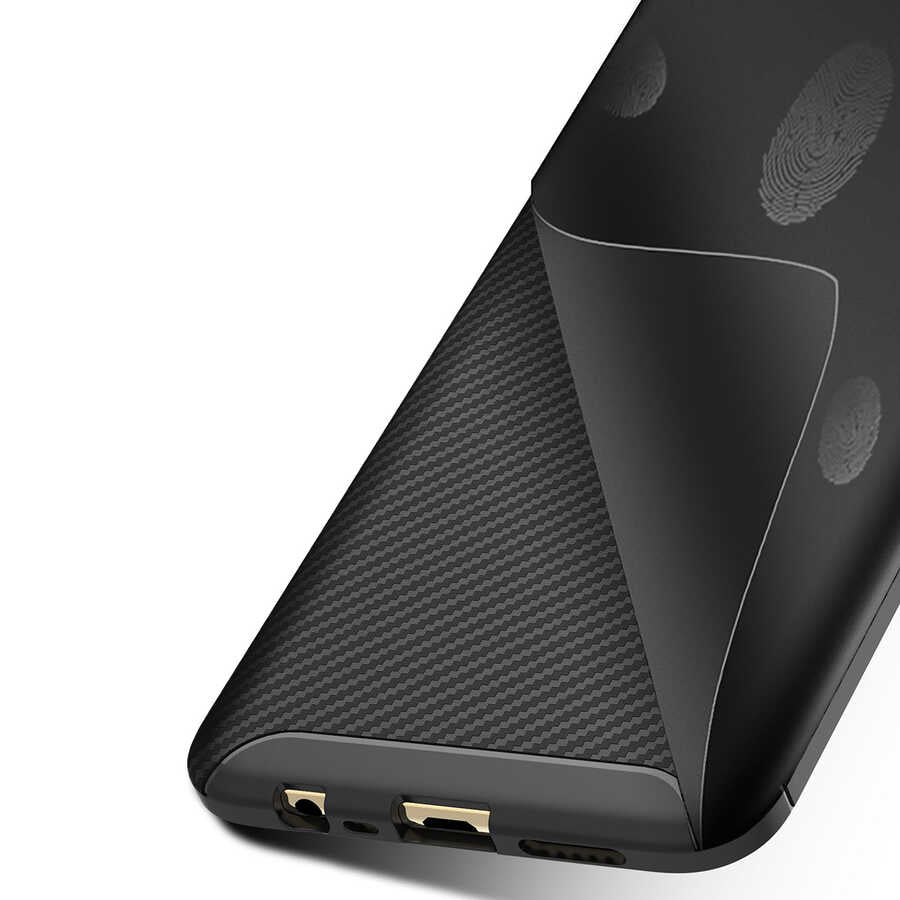 Oppo A12 Kılıf Zore Negro Silikon Kapak Siyah