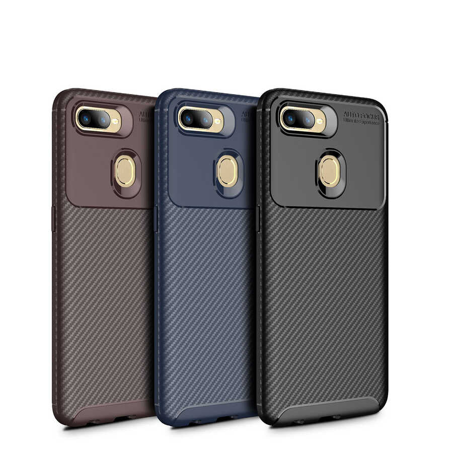 Oppo A12 Kılıf Zore Negro Silikon Kapak Siyah