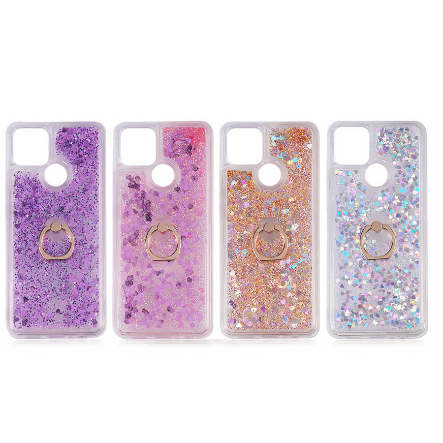 Oppo A15 Kılıf Zore Milce Kapak Gümüş