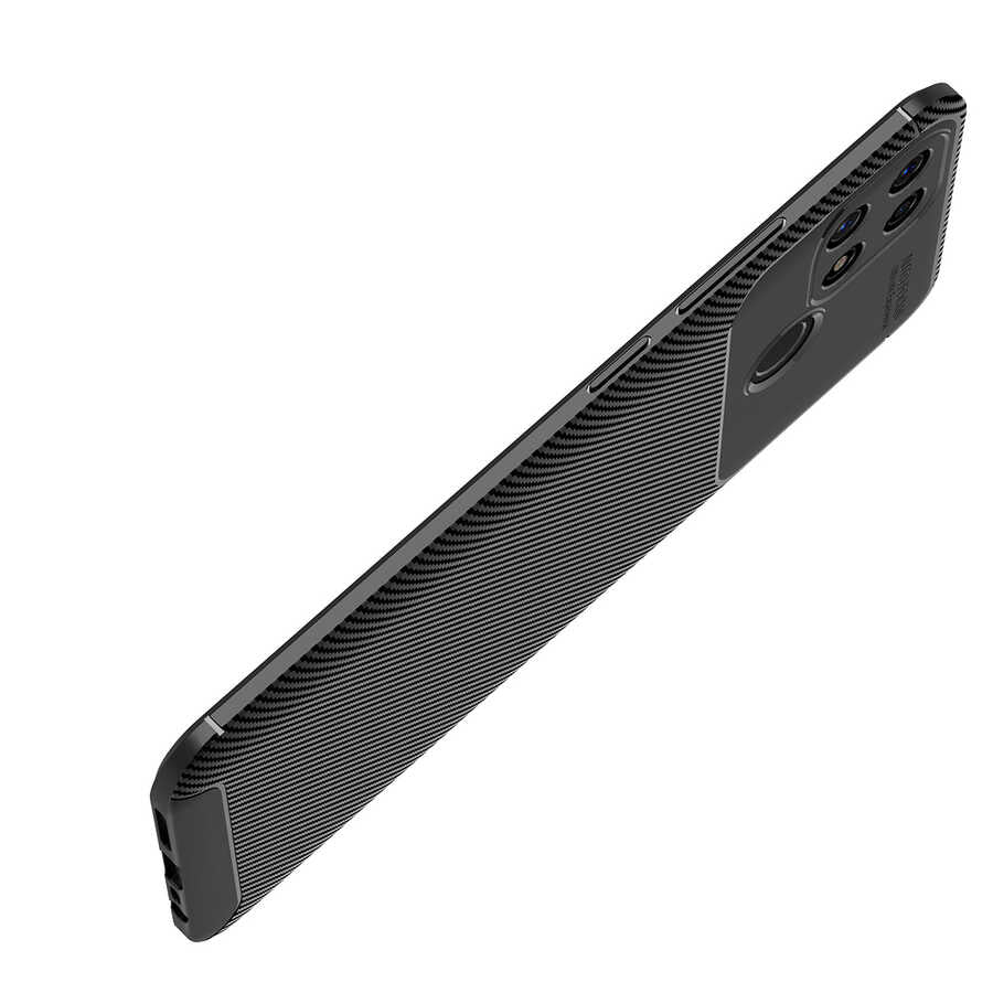 Oppo A15 Kılıf Zore Negro Silikon Kapak Siyah