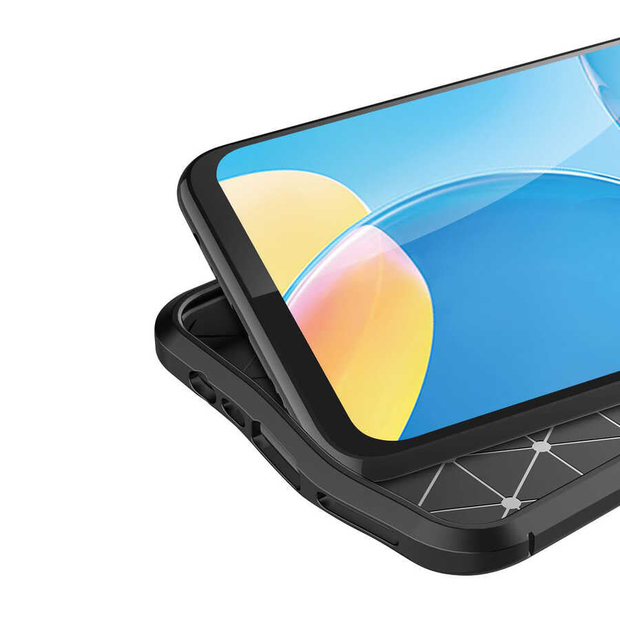 Oppo A15S Kılıf Zore Niss Silikon Kapak Lacivert