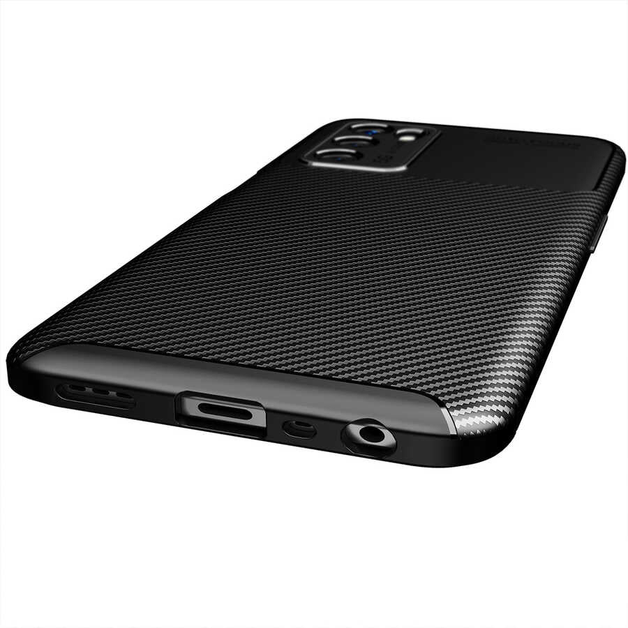 Oppo A16 Kılıf Zore Negro Silikon Kapak Kahverengi