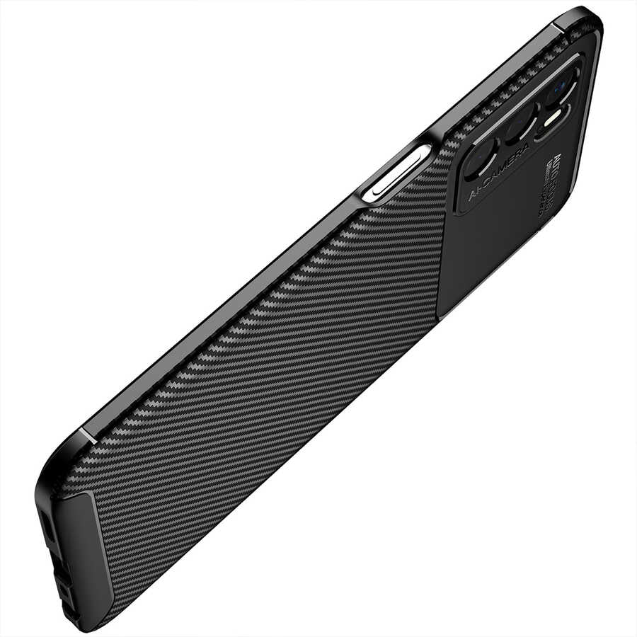 Oppo A16 Kılıf Zore Negro Silikon Kapak Kahverengi