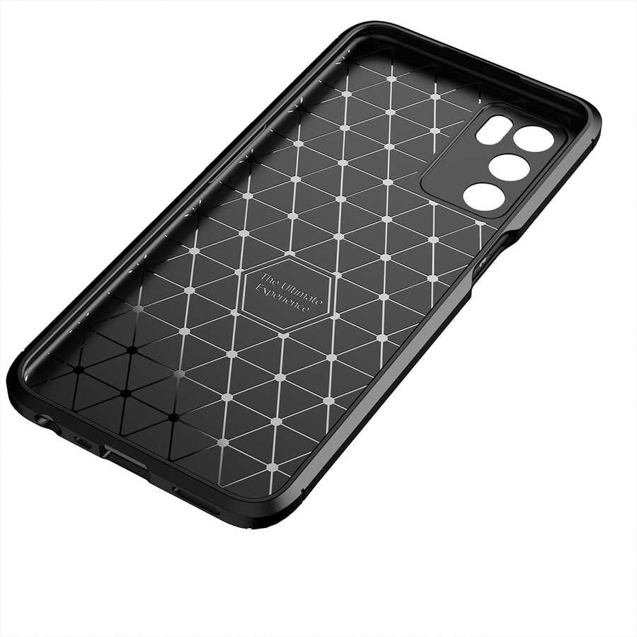 Oppo A16 Kılıf Zore Negro Silikon Kapak Kahverengi