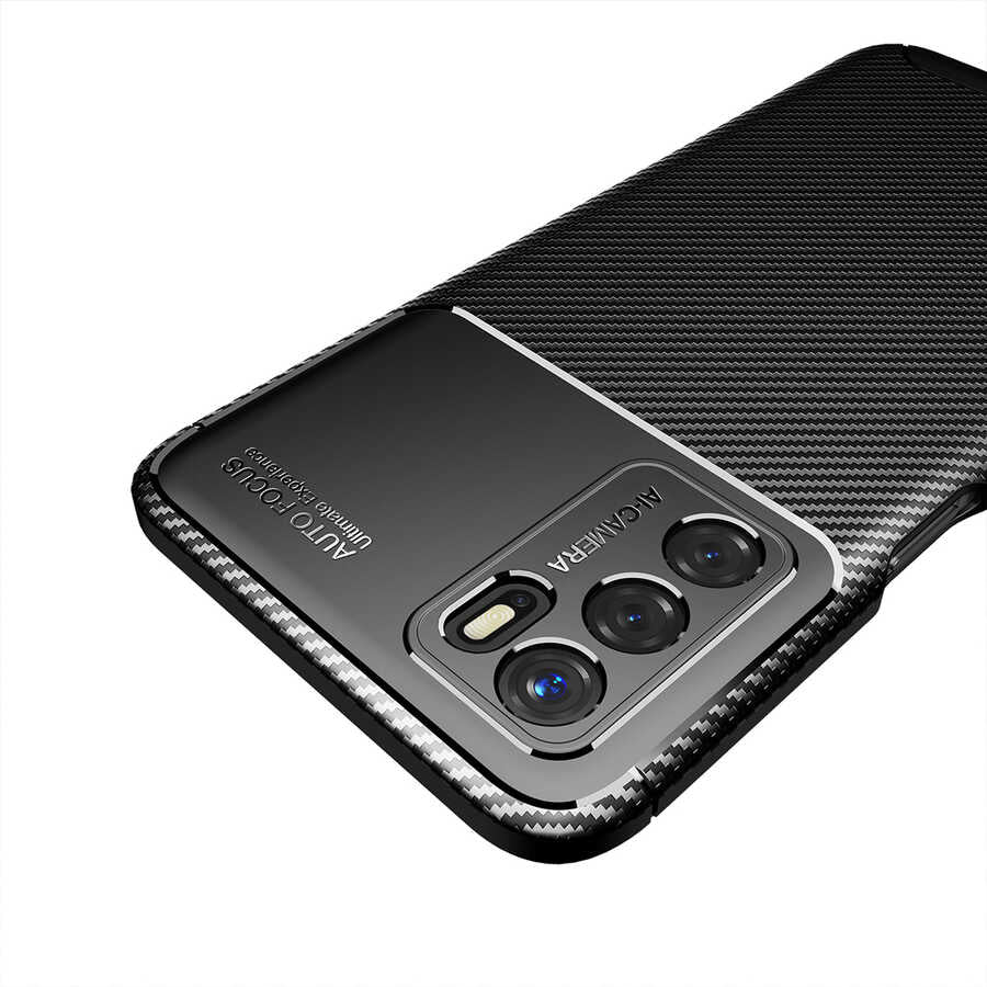 Oppo A16 Kılıf Zore Negro Silikon Kapak Kahverengi