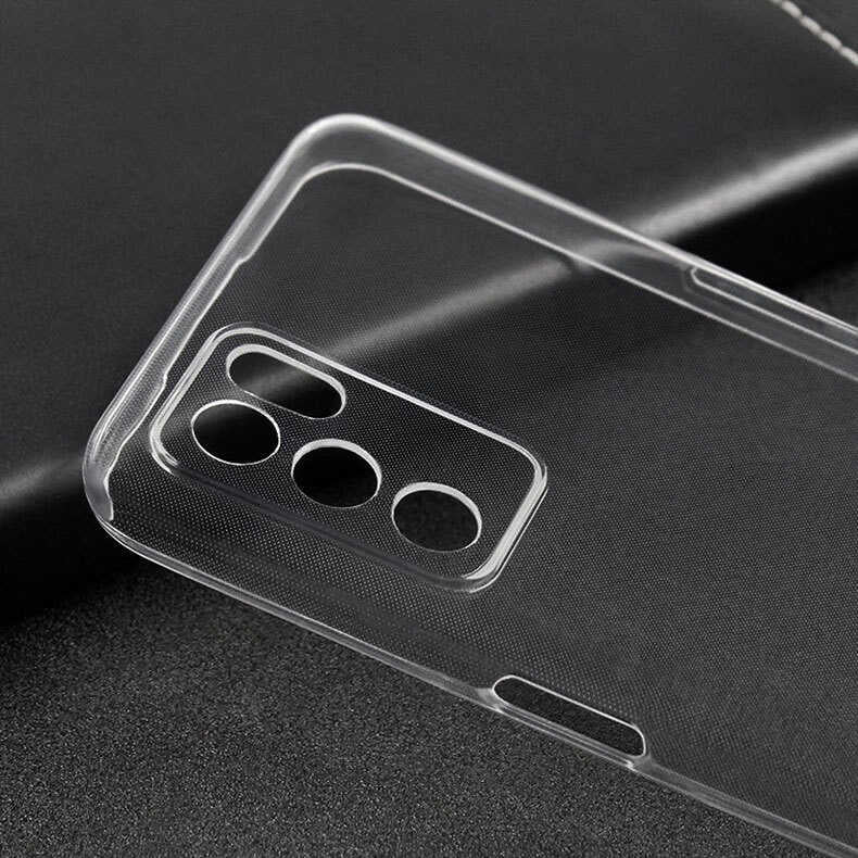 Oppo A16 Kılıf Zore Süper Silikon Kapak Renksiz