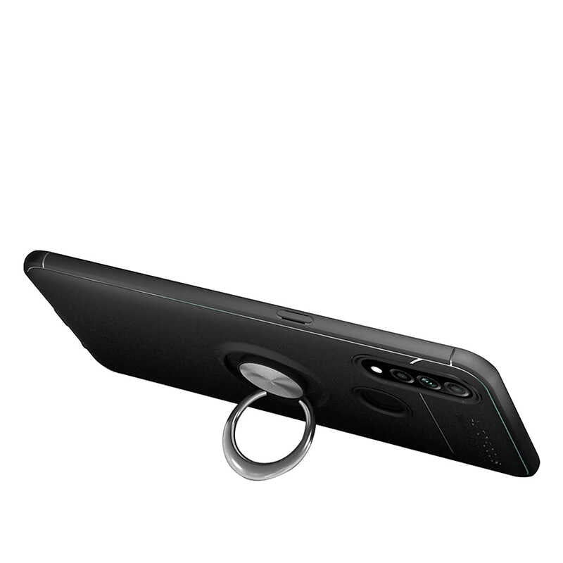 Oppo A31 Kılıf Zore Ravel Silikon Kapak Siyah