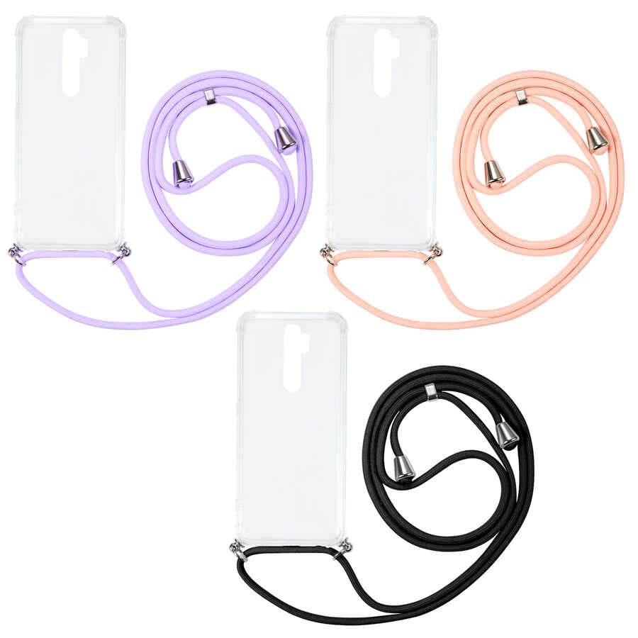 Oppo A5 2020 Kılıf Zore X-Rop Kapak Renksiz