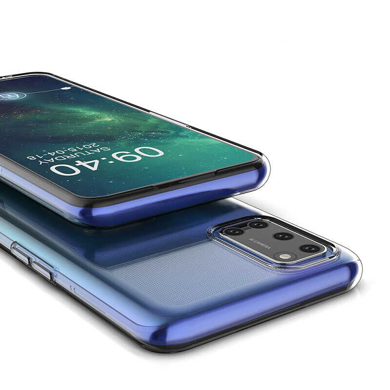 Oppo A52 Kılıf Zore Süper Silikon Kapak Renksiz