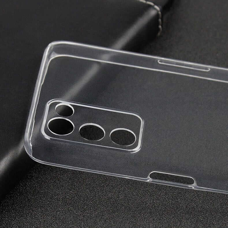 Oppo A55 5G Kılıf Zore Süper Silikon Kapak Renksiz