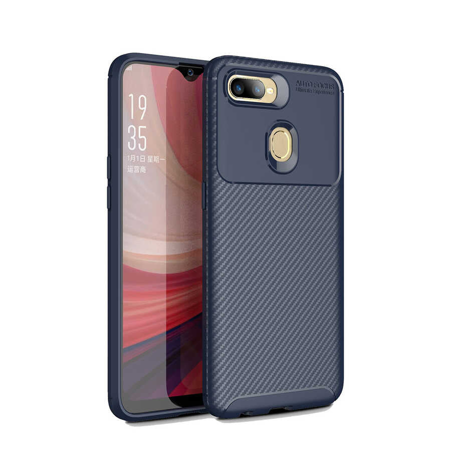 Oppo A5S Kılıf Zore Negro Silikon Kapak Siyah