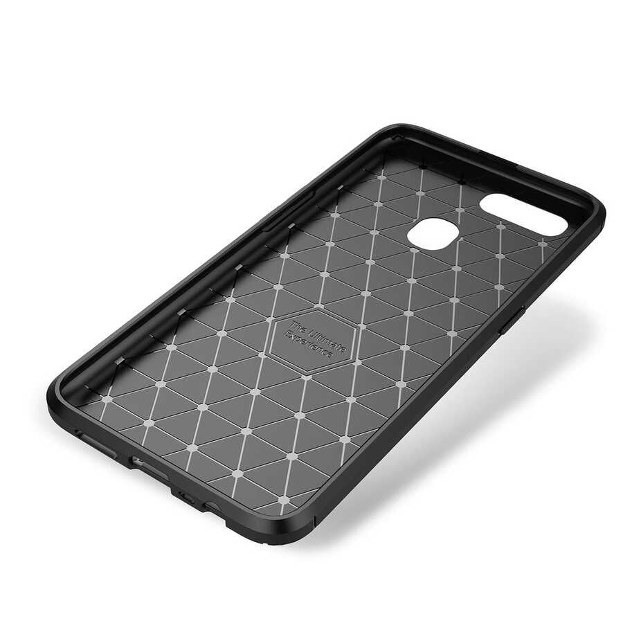 Oppo A5S Kılıf Zore Negro Silikon Kapak Siyah