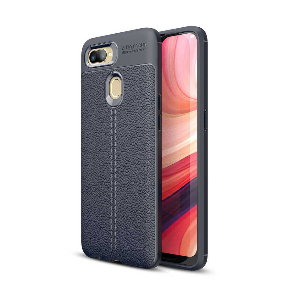 Oppo A5S Kılıf Zore Niss Silikon Kapak Kırmızı